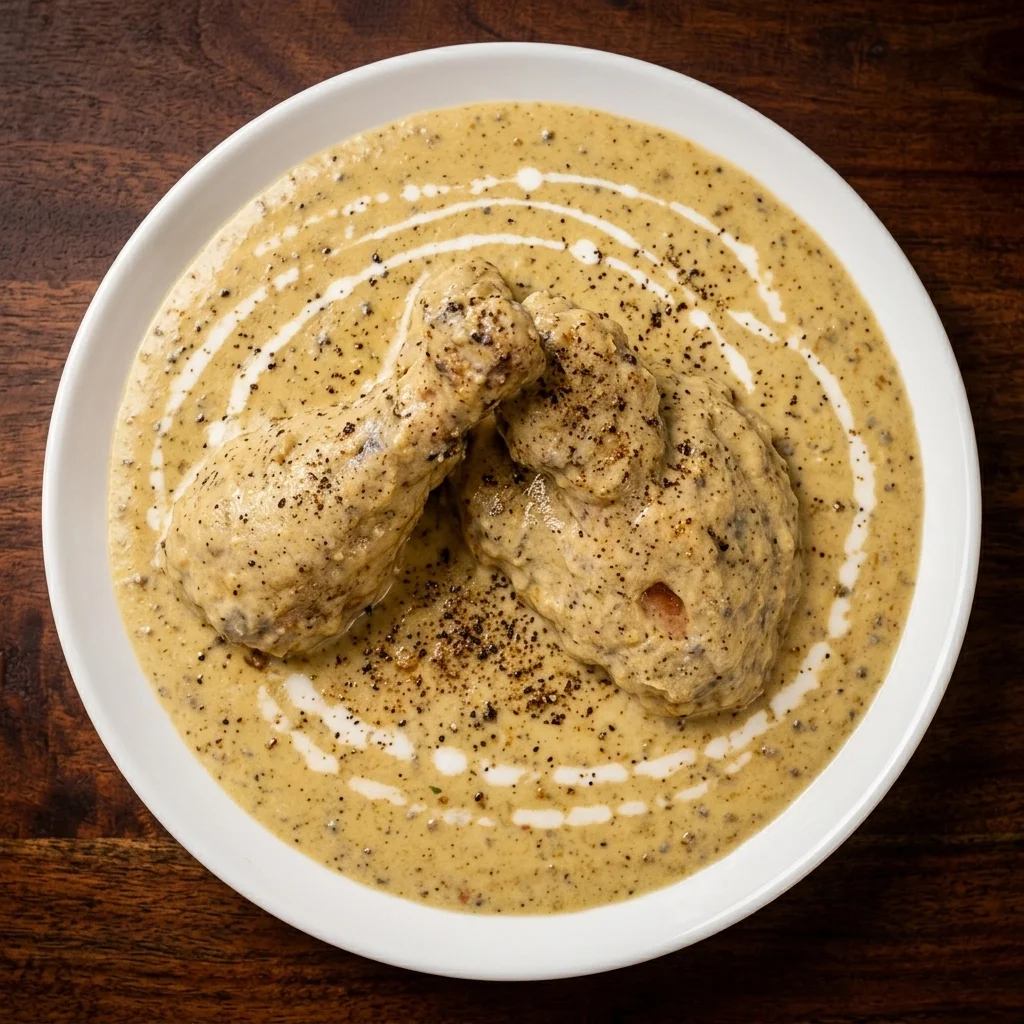 Kali mirch chicken in a creamy black-pepper sauce at Spicy Mahal on 153 Ave NW, Edmonton, AB